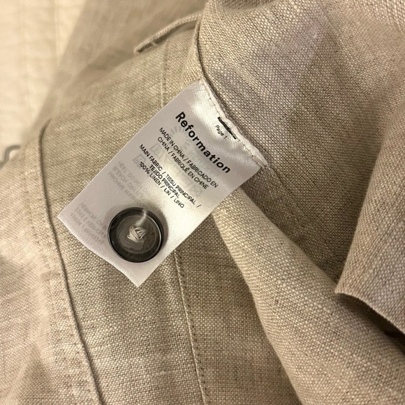 Reformation Tazz Linen Maxi Skirt - Oatmeal Size 8 - Picture 6 of 6